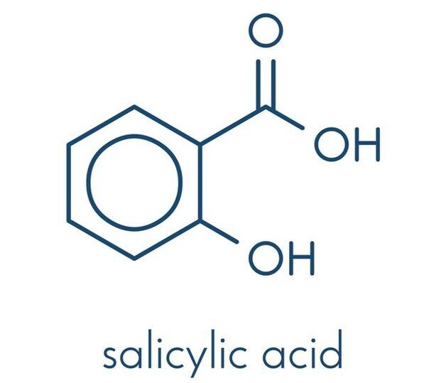 Структурна формула на салицилова киселина